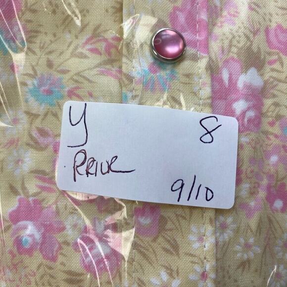 Floral Button Down Shirt - Yellow and Pink - Picture 15 of 15